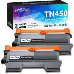 INK E-SALE Replacement for Brother TN450 / TN420 Black Toner Cartridge - 2 Pack